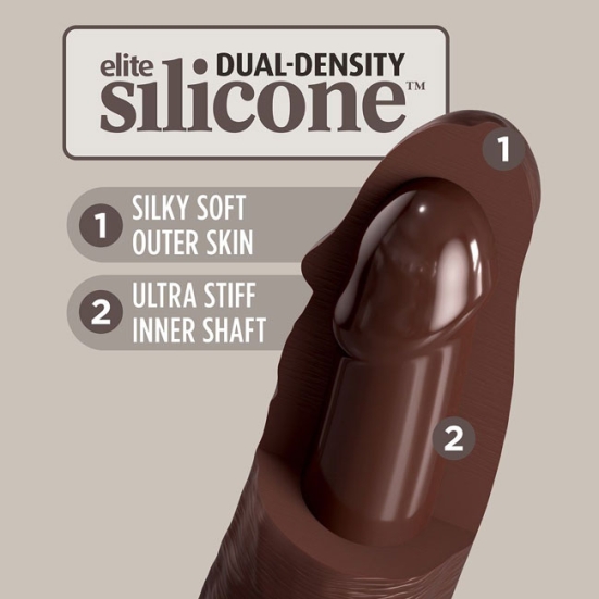 Фаллос King Cock 8" Silicone Dual Density