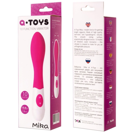 Розовый вибратор A-Toys Mika 761038